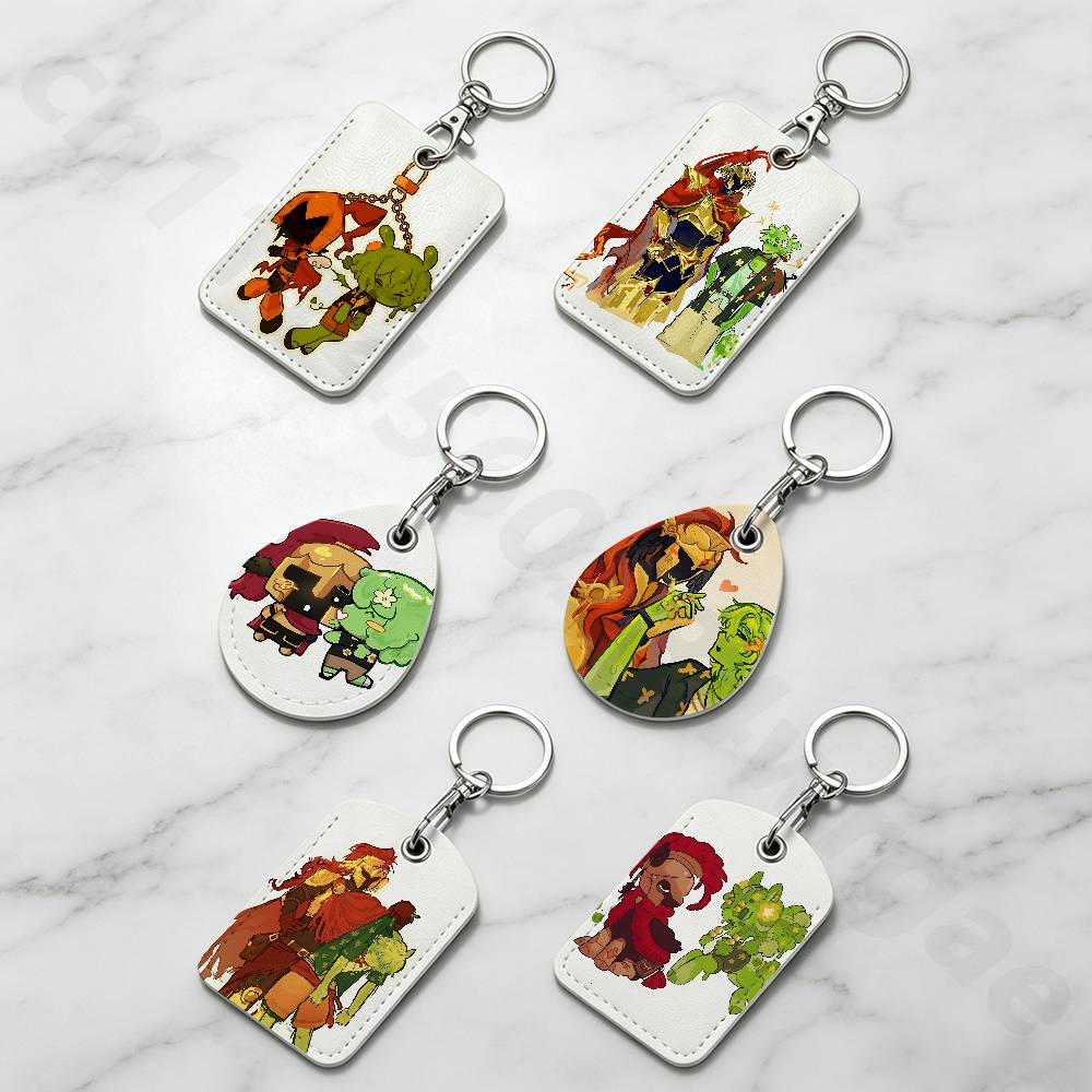 Leatherwork Keychain - S-Slimeknight D-D3rlord3 A-Avery 홀더 키체인 은행