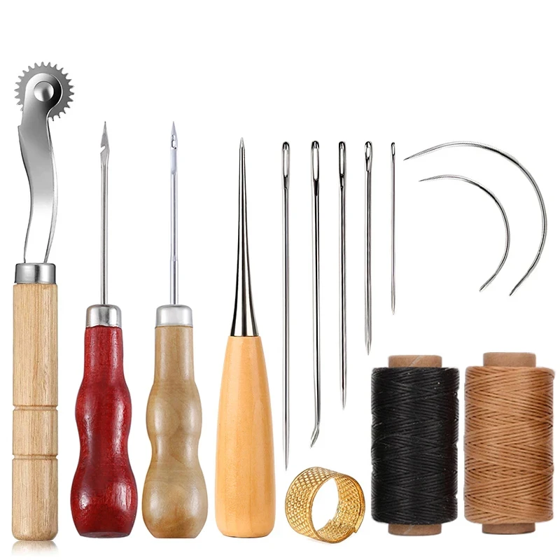 Leatherwork Thread - 14PCS 가죽 공예 바느질 키트 왁스