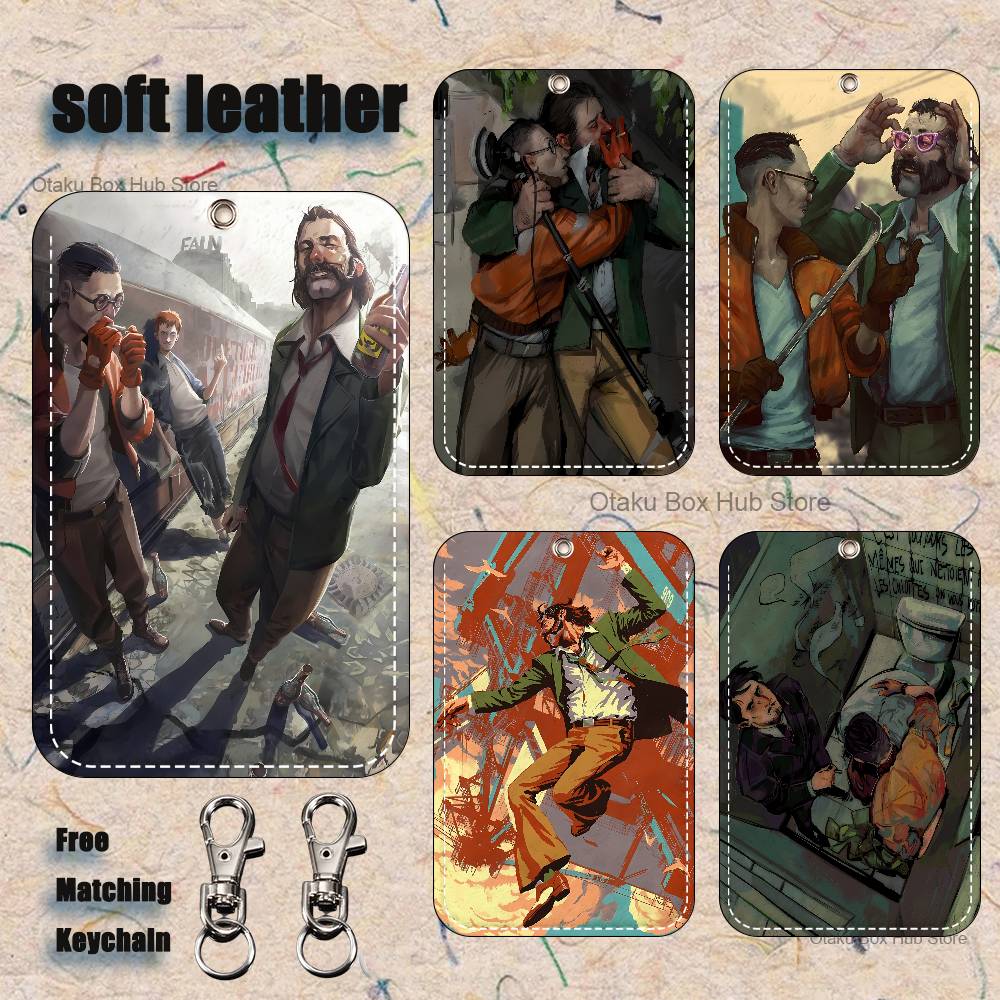 Leatherwork Keychain - 게임 D-Disco E-Elysiums 홀더 키체인 은행