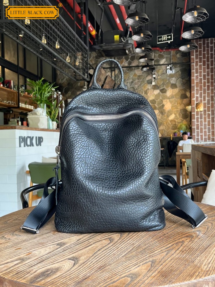 부드러운 천연 양가죽 캐주얼 백팩 유니섹스 지퍼 오피스 - Leather Work Bag Mens 리뷰 및 가격