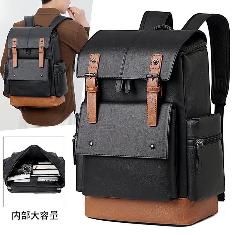 뉴 빈티지 남성용 가죽 백팩 대용량 15.6인치 노트북 - Leather Work Bag Mens 리뷰 및 가격