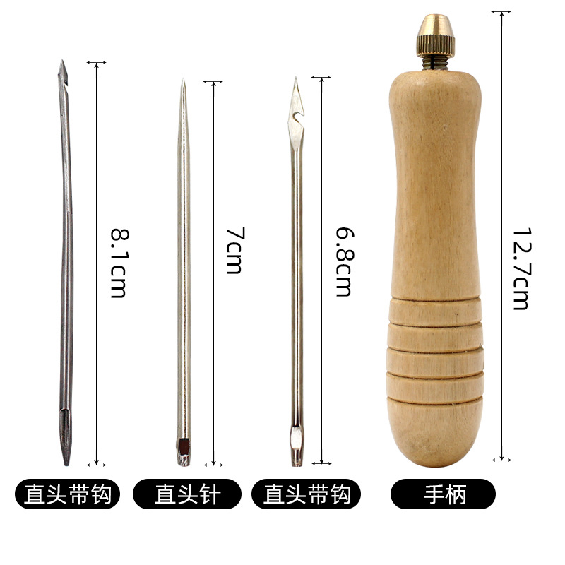 1세트 DIY 가죽 바느질용 아울 바늘 세트 (나무 손 - Leatherwork Thread 리뷰 및 가격