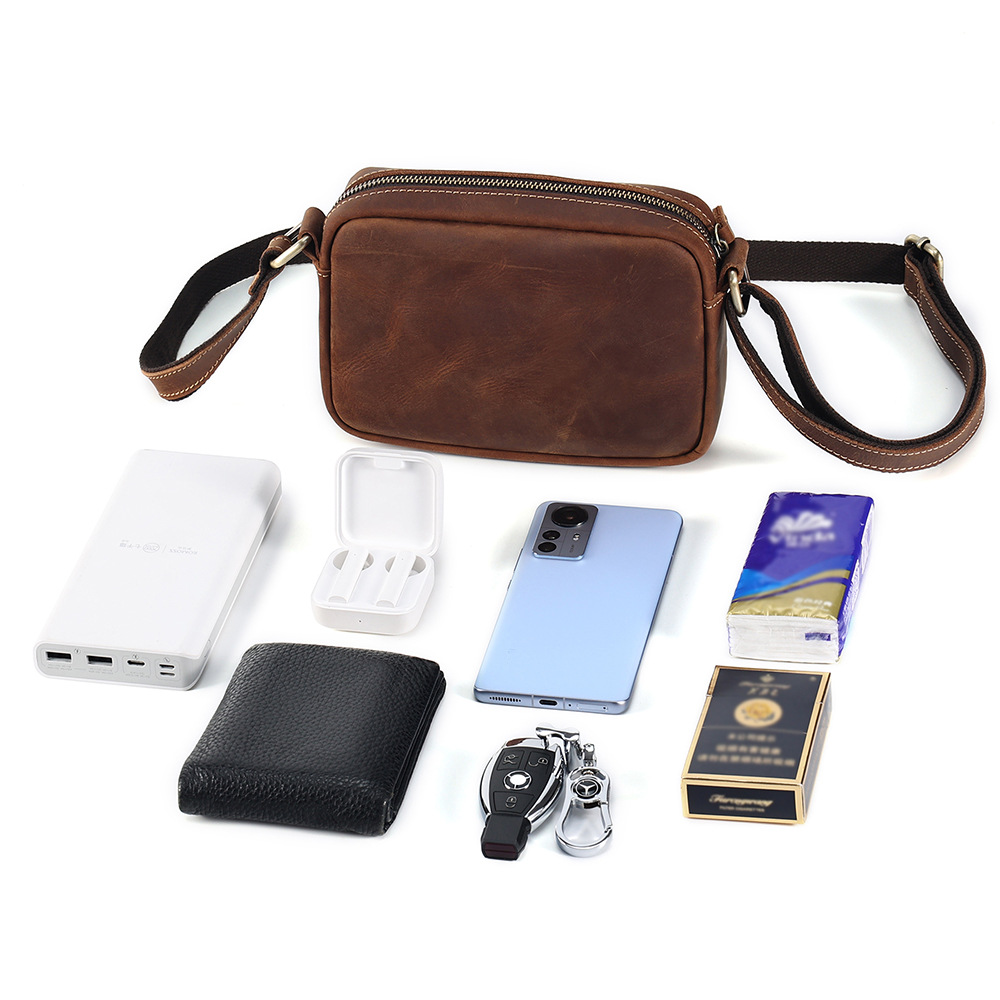 남성용 고급 천연 소가죽 메신저 백 빈티지 가죽 크로스 - Leather Work Bag Mens 리뷰 및 가격