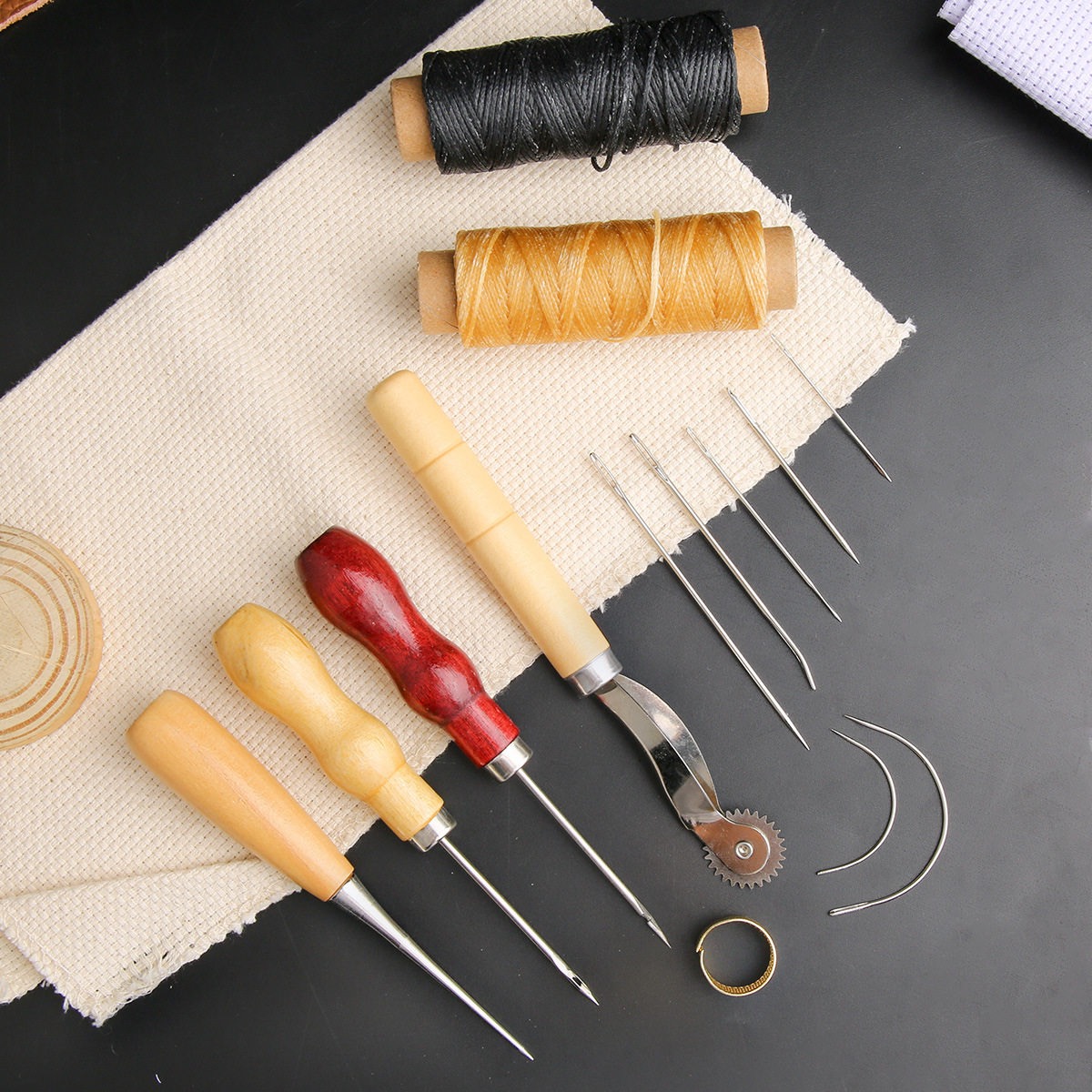 13종 가죽 바느질 세트 핸드백 신발 수제 바느질 수리 - Leatherwork Thread 리뷰 및 가격
