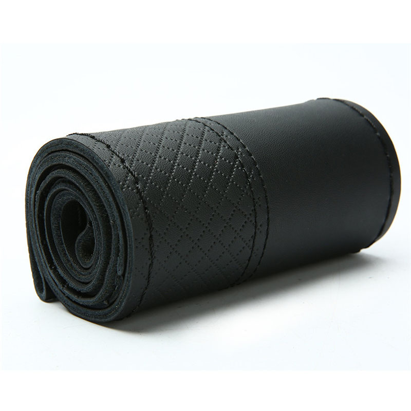 부드러운 천연 가죽 브레이드 스티어링 휠 커버, 상단  - Leatherwork Thread 리뷰 및 가격