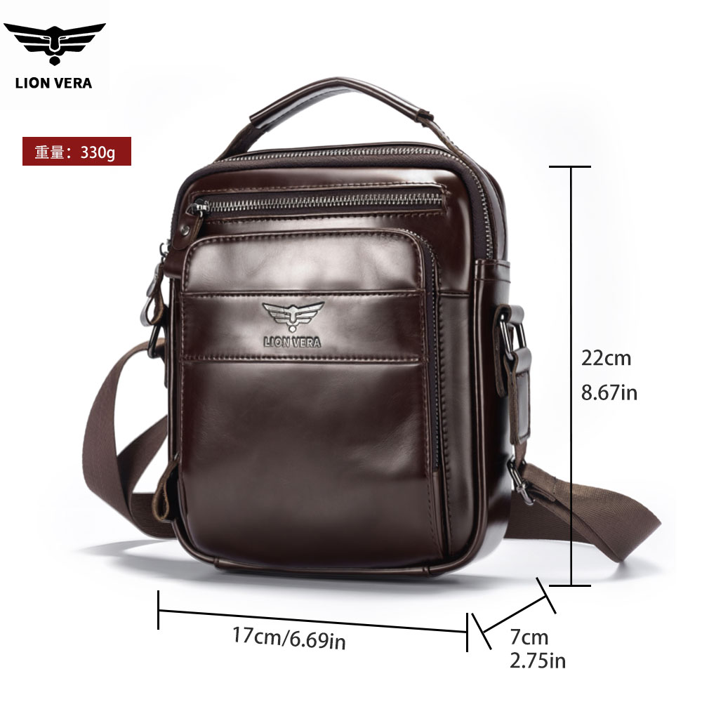 LION VERA 남성용 정품 가죽 숄더백 6.7인치  - Leatherwork Thread 리뷰 및 가격