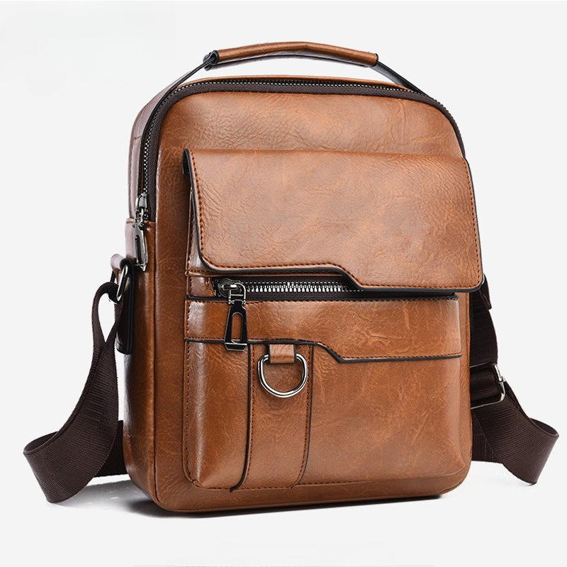 핫한 한국 스타일 남성 캐주얼 숄더백 다층 러기드 캔버 - Leather Work Bag Mens 리뷰 및 가격