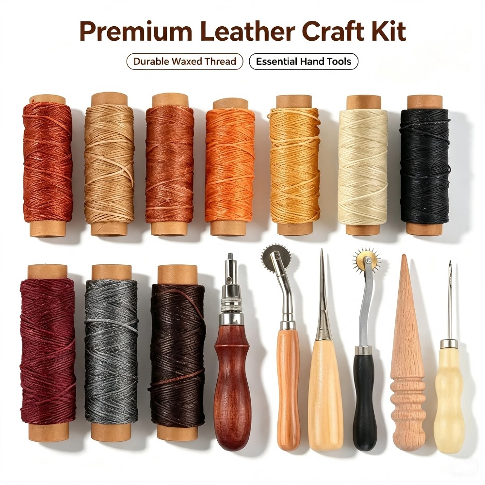 옥스포드 보관 가방이 포함된 완벽한 가죽 공예 도구 키 - Beginner Leatherwork Kit 리뷰 및 가격