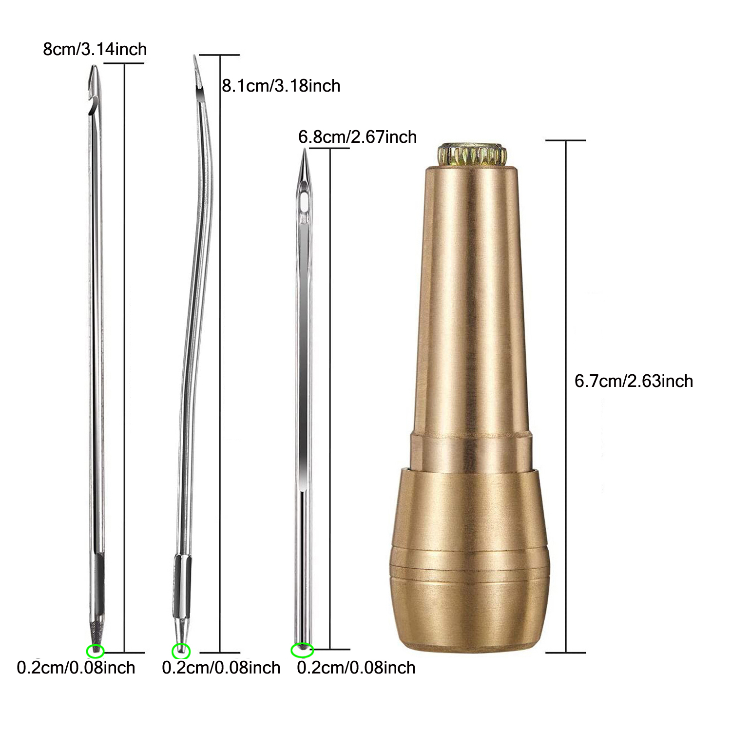 가죽 재봉 키트 DIY 가죽 재봉 송곳 바늘, 구리 손 - Leatherwork Thread 리뷰 및 가격