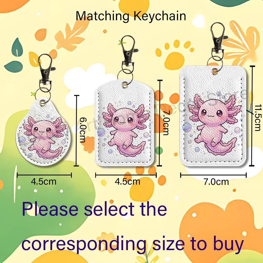 귀여운 핑크색 A-악솔롯 만화 캐릭터 홀더 키체인, 직 - Leatherwork Keychain 리뷰 및 가격