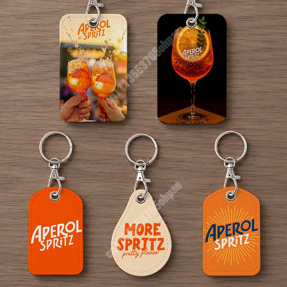 오렌지 프로세코 A-아페롤 S-스프리츠 가죽 키체인 카 - Leatherwork Keychain 리뷰 및 가격