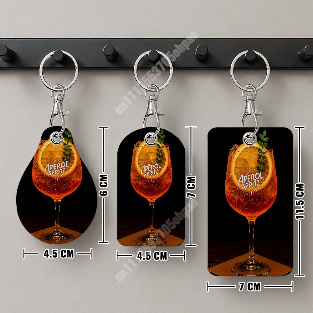 오렌지 프로세코 A-아페롤 S-스프리츠 가죽 키체인 카 - Leatherwork Keychain 리뷰 및 가격